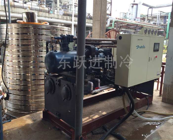广西柳州水冷螺杆式低温冷冻机应用案例-45℃